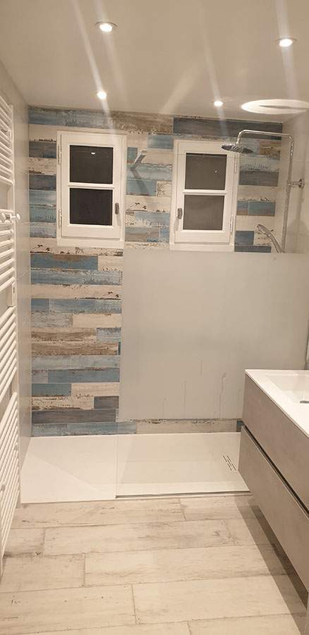 Mur douche carrelé PACA